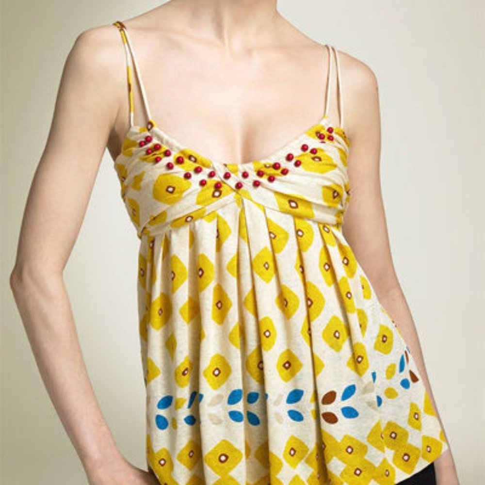 LIKE NEW Diane Von Furstenberg Natone Beaded Tank